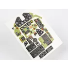 Red Fox Grumman F6F-5 Hellcat Quick Set 3D Akrilgyanta műszerfal (Airfix)