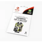 Red Fox Grumman F6F-5 Hellcat Quick Set 3D Akrilgyanta műszerfal (Airfix)