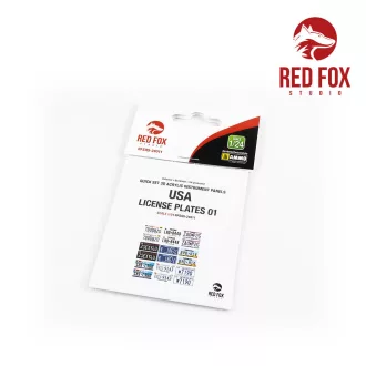   Red Fox Studio - USA License plates vol.01 3D rendszámtábla készlet