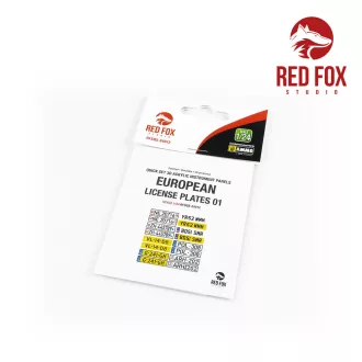   Red Fox Studio - European Lincense plates vol.01 3D műszerfal