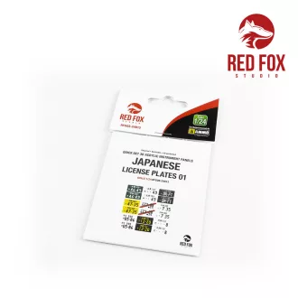   Red Fox Studio - Japanese License plates vol.01 3D rendszámtábla készlet