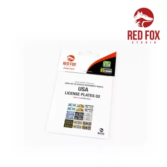   Red Fox Studio - USA License plates vol.02 3D rendszámtábla készlet