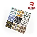 Red Fox Studio - USA License plates vol.02 3D rendszámtábla készlet