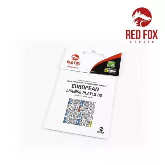  Red Fox Studio - European Lincense plates vol.02 3D műszerfal