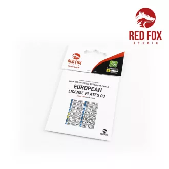   Red Fox Studio - European Lincense plates vol.03 3D műszerfal