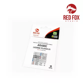   Red Fox Studio - Arabic License Plates vol.01 3D rendszámtábla készlet