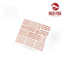 Red Fox Studio - 3D Resin Foundry Numeral & Letters for British AFV’s vol.01 3D műszerfal