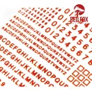Red Fox Studio - 3D Resin Foundry Numeral & Letters for British AFV’s vol.01 3D műszerfal