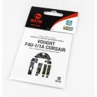 Red Fox Vought F4U-1/1A Corsair Quick Set 3D Akrilgyanta műszerfal (Tamiya)