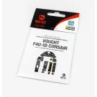 Red Fox Vought F4U-1D Corsair Quick Set 3D Akrilgyanta műszerfal (Tamiya)
