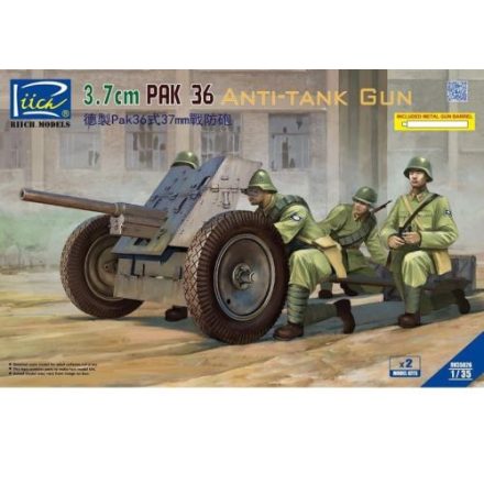 Riich Models 3,7cm Pak 36 Anti-Tank Gun makett