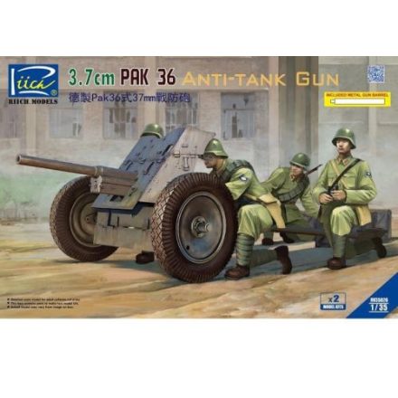 Riich Models 3,7cm Pak 36 Anti-Tank Gun makett