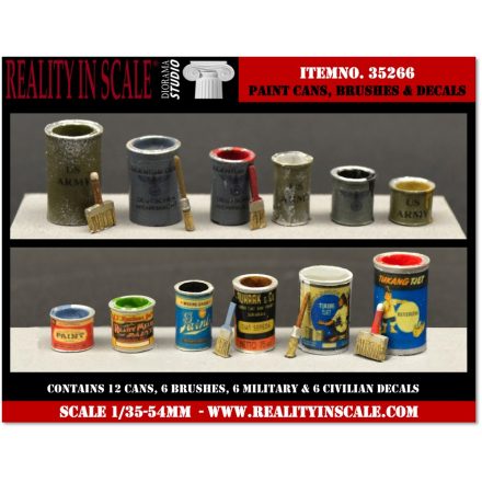 Reality In Scale Paint Cans