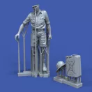 Royal Model German DAK soldier holding jerrycan 3D printed figura készlet