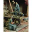 Royal Model German crew refuelling tank-2 fig.-WWII figura készlet