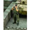 Royal Model Waffen SS tanker looking through binoculars-WWII figura készlet