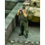 Royal Model Waffen SS tanker looking through binoculars-WWII figura készlet