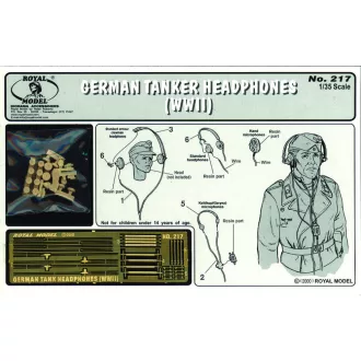   Royal Model German tanker with head phones - WWII figura készlet