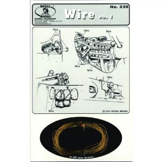 Royal Model Wire n.1 (0,3 mm) fém kiegészítő