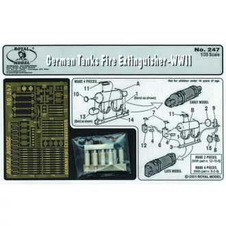  Royal Model German tank fire extiguisher műgyanta harcjármű kiegészítő