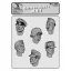Royal Model German heads WWII n.1 figura készlet