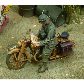   Royal Model DKW German Motorcycle rider-WWII motorkerékpár makett