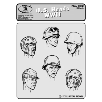 Royal Model U.S. Heads WWII figura készlet