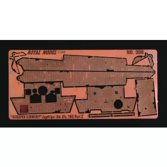   Royal Model Scraped Zimmerit Jagdtiger Part 2 (for Dragon kit) műgyanta harcjármű kiegészítő