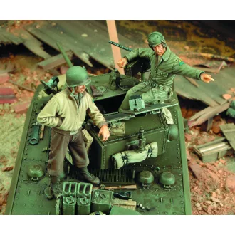 Royal Model M3A3 Stuart Crew-WWII figura készlet