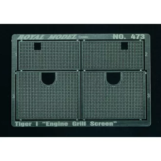  Royal Model Engine Grill Screen Tiger I (for Dragon kit) műgyanta harcjármű kiegészítő