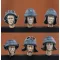 Royal Model Italian tankers heads-WWII figura készlet