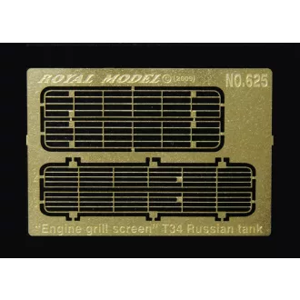   Royal Model Engine grill screen T34 műgyanta harcjármű kiegészítő