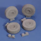 Royal Model U.S. 4x4 MRAP sagged wheels műgyanta harcjármű kiegészítő