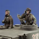Royal Model German tank crew in winter dress - WWII figura készlet