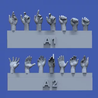 Royal Model Assorted hands set No.1 figura készlet