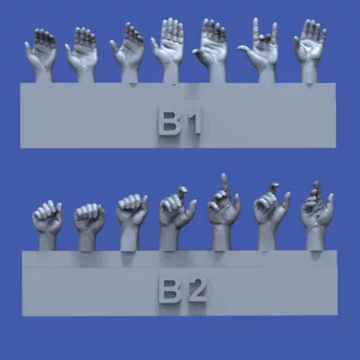 Royal Model Assorted hands set No.2 figura készlet