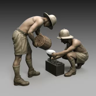   Royal Model Italian soldiers battery maintenance figura készlet