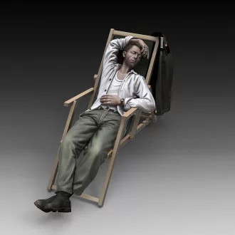 Royal Model German soldier who sleeps-WWII figura készlet