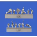 Royal Model Assorted hands set No.4 figura készlet