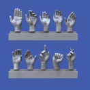 Royal Model Assorted hands set No. 1 figura készlet