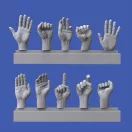 Royal Model Assorted hands set No. 3 figura készlet