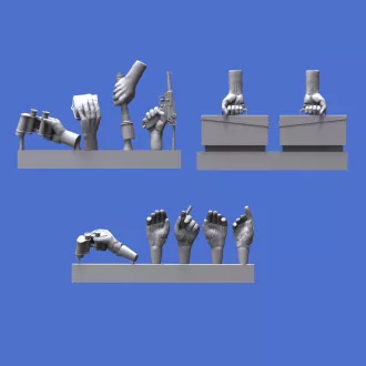 Royal Model Assorted german hands set -WWII figura készlet