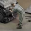 Royal Model German soldier at work - WWII figura készlet