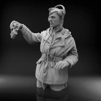   Royal Model German tanker in winter dress (Tiger I cupola not included) figura készlet