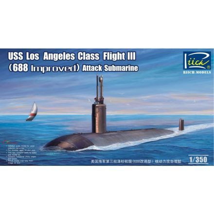 Riich Models USS Los Angeles Class Flight III (688 improved) SSN makett