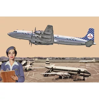   Roden Douglas DC-7C Royal Dutch Airlines (KLM) repülő makett