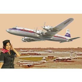 Roden DC-7C Japan Air Lines makett