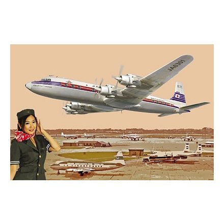 Roden DC-7C Japan Air Lines makett