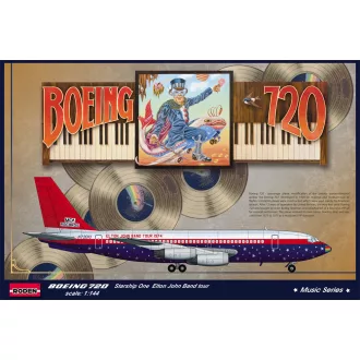 Roden Boeing 720 Elton John 1974 repülő makett