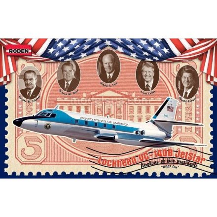 Roden Lockheed VC-140B Jetstar makett